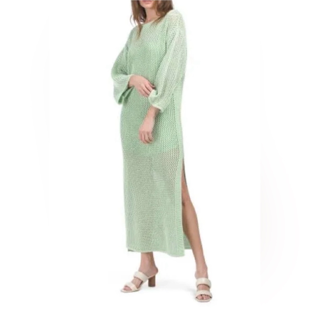 NWT Small YOUNG FABULOUS & BROKE Santorini Crochet Dress 2 piece Dress & slip